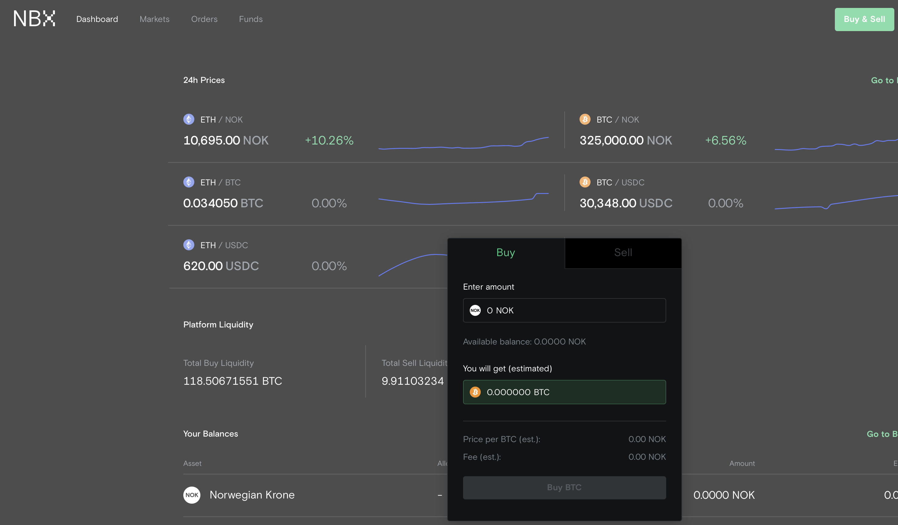 Handle kryptovaluta direkte i NBX